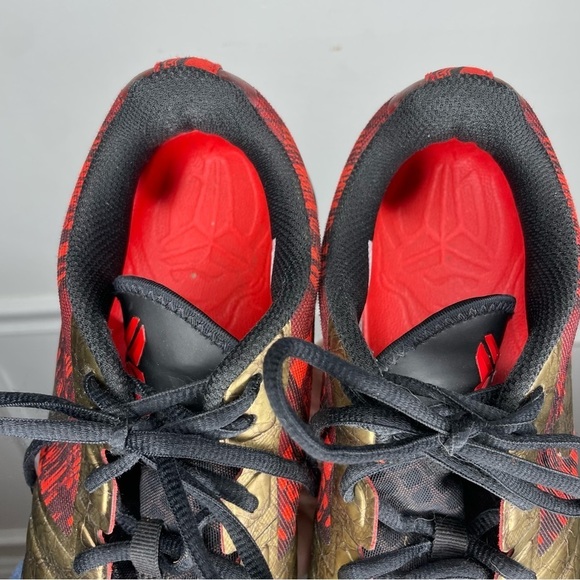 Nike Kobe KB Mentality Iron Man Red and Gold Sneaker Mens 7.5 - Picture 9 of 11